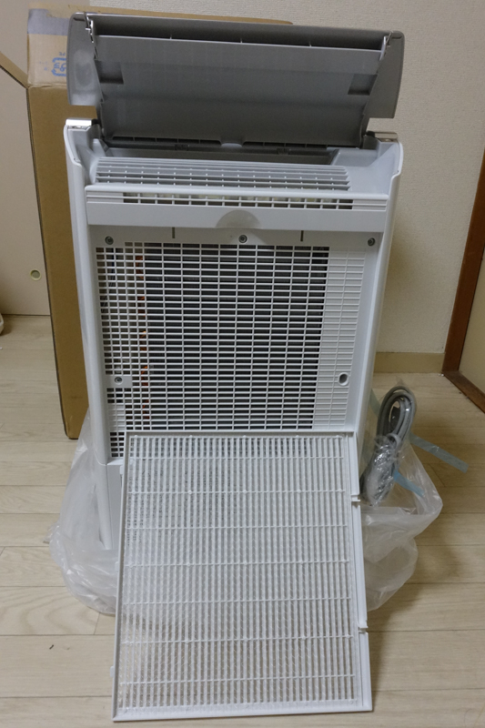 吸込口を開けたところ