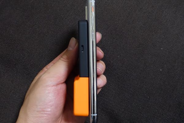BricksPowerを縦に付けた様子