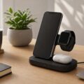 Apple製品をまとめて充電する3-in-1充電器レビューのアイキャッチ画像