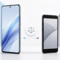 新型と旧型のスマートフォンを機能と価格で比較する生成イラスト